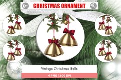 Christmas Ornaments Vintage Christmas Bells Product Image 1