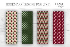 Vintage Christmas Bookmark Printable, 4 PNG Bookmark Product Image 1