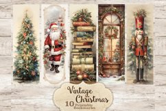 Vintage Christmas Bookmarks Printable, Bookmark Sheet, GlamArtZhanna, Gift For Readers, Christmas Bookmarks, Diy Bookmarks, Bookmarks Printable, Vintage Printable Bookmark, Booklover Bookmarks, ​​​​​​​Bookmarks Digital