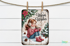 Vintage Christmas Cards PNG Bundle Product Image 2