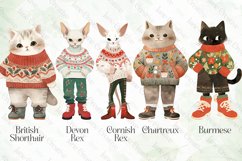 Vintage Christmas Cat Sublimation Bundle Product Image 2