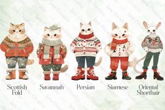 Vintage Christmas Cat Sublimation Bundle Product Image 4