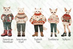 Vintage Christmas Cat Sublimation Bundle Product Image 5