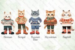 Vintage Christmas Cat Sublimation Bundle Product Image 6