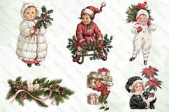 Vintage Christmas Sublimation Clipart Product Image 3