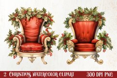 Vintage Christmas Clipart Sublimation, Christmas Clipart Product Image 1