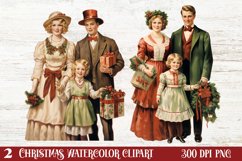 Vintage Christmas Clipart, Vintage Christmas Clipart Product Image 1
