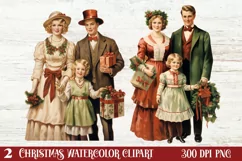 Vintage Christmas Clipart, Vintage Christmas Clipart Product Image 1