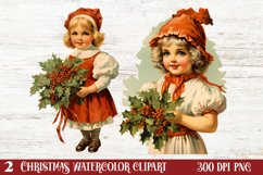 Vintage Christmas Clipart, Vintage Christmas Clipart Product Image 1