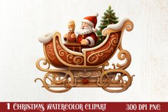 Vintage Christmas Collection Sublimation Clipart Product Image 1
