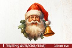 Vintage Christmas Sublimation Clipart, Vintage Christmas PNG Product Image 1