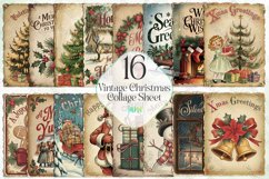 Vintage Christmas Collage Sheet Bundle Product Image 1