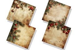 Vintage Christmas Digital Paper Bundle, Christmas Background Product Image 2