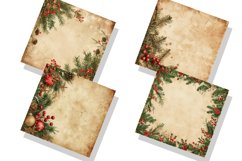 Vintage Christmas Digital Paper Bundle, Christmas Background Product Image 2
