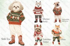 Vintage Christmas Dog Sublimation Bundle Product Image 4