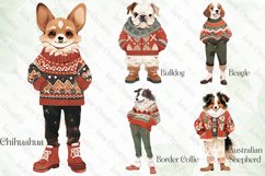 Vintage Christmas Dog Sublimation Bundle Product Image 3
