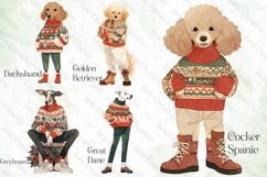 Vintage Christmas Dog Sublimation Bundle Product Image 5