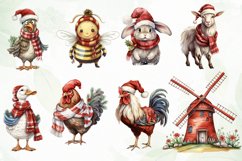 Vintage Christmas Farm Sublimation Product Image 2