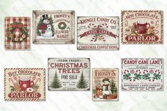 Vintage Christmas Farmhouse Holiday Sign Clipart Product Image 4