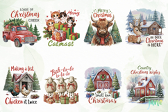 Vintage Christmas Farmhouse Sublimation Product Image 5