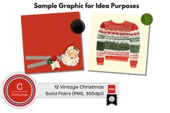 Vintage Christmas Digital Scrapbook Kit Product Image 4