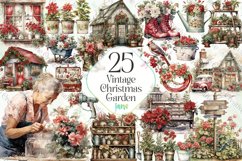 Vintage Christmas Garden Sublimation Product Image 1