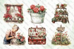 Vintage Christmas Garden Sublimation Product Image 3