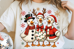 Vintage Christmas Goose Png Product Image 2