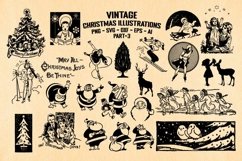 Vintage Christmas Illustrations Clip Arts