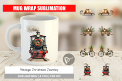 Vintage Christmas Journey Mug Wrap Product Image 1