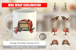 Vintage Christmas Journey Mug Wrap Product Image 1