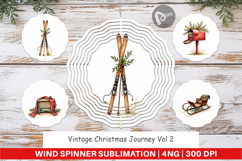 Vintage Christmas Journey Wind Spinner Product Image 1