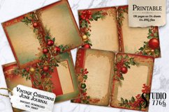 Vintage Christmas Junk Journal Pages Product Image 1