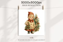 Vintage Christmas Kids Clipart Winter Children PNG Boy Girl Art Image Watercolor Transparent Print illustration sublimation printable digital junk journaling watercolor vintage Christmas Kids, Cute Winter Children clipart, xmas child, Girl Boy with gift