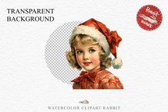 Vintage Christmas Kids Clipart Winter Children PNG Boy Girl Art Image Watercolor Transparent Print illustration sublimation printable digital junk journaling watercolor vintage Christmas Kids, Cute Winter Children clipart, xmas child, Girl Boy with gift