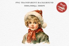 Vintage Christmas Kids Clipart Winter Children PNG Boy Girl Art Image Watercolor Transparent Print illustration sublimation printable digital junk journaling watercolor vintage Christmas Kids, Cute Winter Children clipart, xmas child, Girl Boy with gift