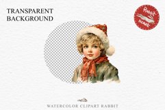 Vintage Christmas Kids Clipart Winter Children PNG Boy Girl Art Image Watercolor Transparent Print illustration sublimation printable digital junk journaling watercolor vintage Christmas Kids, Cute Winter Children clipart, xmas child, Girl Boy with gift