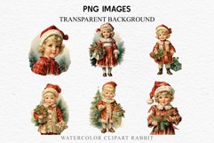 Vintage Christmas Kids Clipart Winter Children PNG Boy Girl Art Image Watercolor Transparent Print illustration sublimation printable digital junk journaling file watercolor vintage Christmas Kids, Cute Winter Children clipart, xmas child, Girl Boy with g