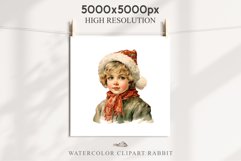 Vintage Christmas Kids Clipart Winter Children PNG Boy Girl Art Image Watercolor Transparent Print illustration sublimation printable digital junk journaling watercolor vintage Christmas Kids, Cute Winter Children clipart, xmas child, Girl Boy with gift