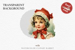 Vintage Christmas Kids Clipart Winter Children PNG Boy Girl Art Image Watercolor Transparent Print illustration sublimation printable digital junk journaling watercolor vintage Christmas Kids, Cute Winter Children clipart, xmas child, Girl Boy with gift