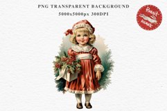 Vintage Christmas Kids Clipart Winter Children PNG Boy Girl Art Image Watercolor Transparent Print illustration sublimation printable digital junk journaling watercolor vintage Christmas Kids, Cute Winter Children clipart, xmas child, Girl Boy with gift