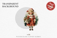 Vintage Christmas Kids Clipart Winter Children PNG Boy Girl Art Image Watercolor Transparent Print illustration sublimation printable digital junk journaling watercolor vintage Christmas Kids, Cute Winter Children clipart, xmas child, Girl Boy with gift