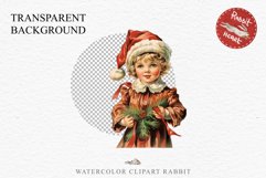 Vintage Christmas Kids Clipart Winter Children PNG Boy Girl Art Image Watercolor Transparent Print illustration sublimation printable digital junk journaling watercolor vintage Christmas Kids, Cute Winter Children clipart, xmas child, Girl Boy with gift