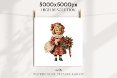 Vintage Christmas Kids Clipart Winter Children PNG Boy Girl Art Image Watercolor Transparent Print illustration sublimation printable digital junk journaling watercolor vintage Christmas Kids, Cute Winter Children clipart, xmas child, Girl Boy with gift