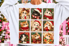 Vintage Christmas Kittens PNG Product Image 2
