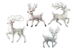 26 Vintage Christmas Stickers Fussy Cuts PNGs Product Image 5