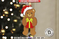 Vintage Christmas Ornament Laser Cut|Retro Christmas|Holiday Product Image 1