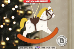 Vintage Christmas Ornaments Laser Cut Bundle|Retro Christmas Product Image 9