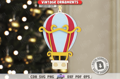 Vintage Christmas Ornament Laser Cut|Retro Christmas|Holiday Product Image 1