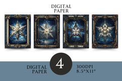 Celestial Star Digital Paper - Mystical Designs Product Image 1